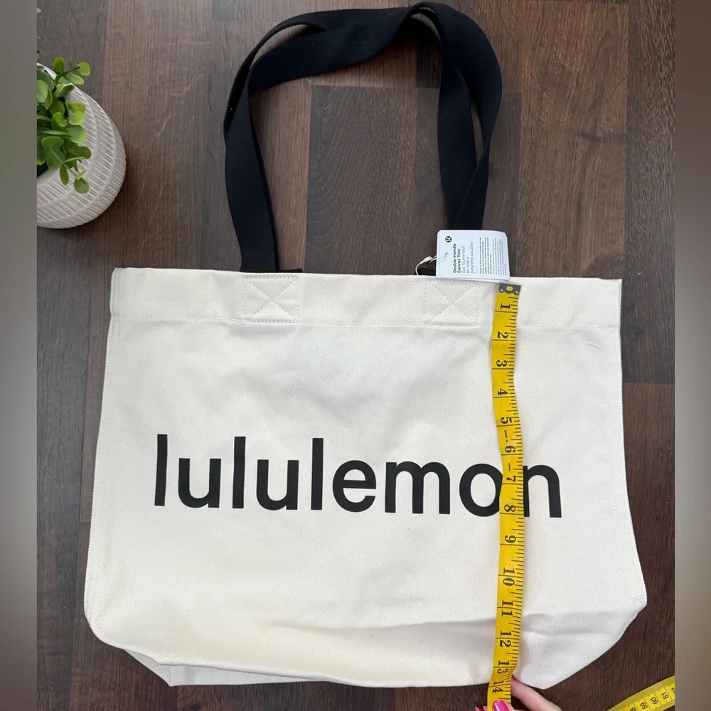 ๐ Lululemon Canvas Double Handle Tote Bag - Picture 4 of 15